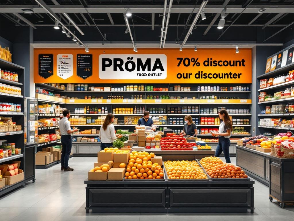 Supermarkt-revolutie: PRÍMA onthult eerste voedsel-outlet met 70% korting